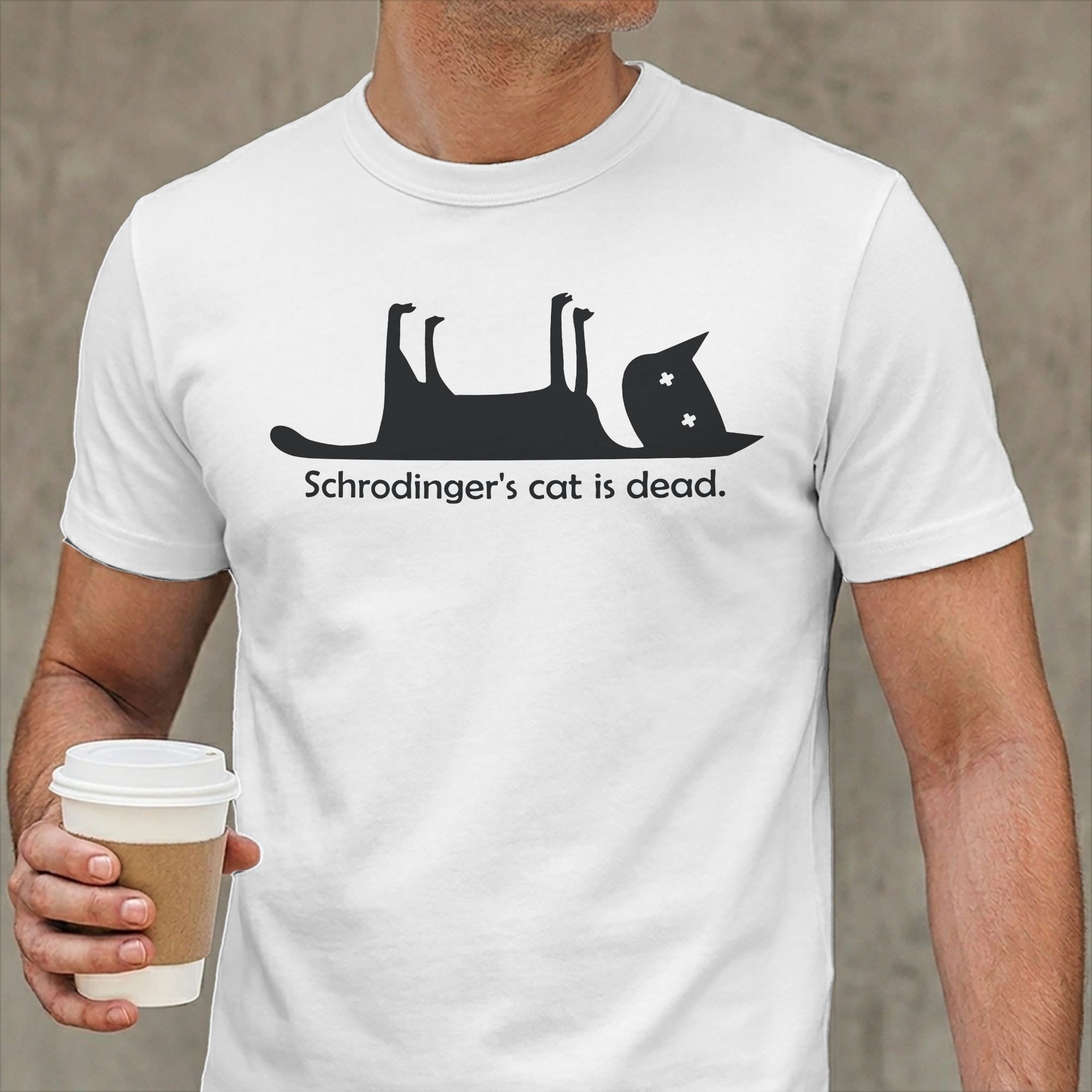 Summer Clothing Ideas Men - Camiseta Schrodinger's Cat is Dead para