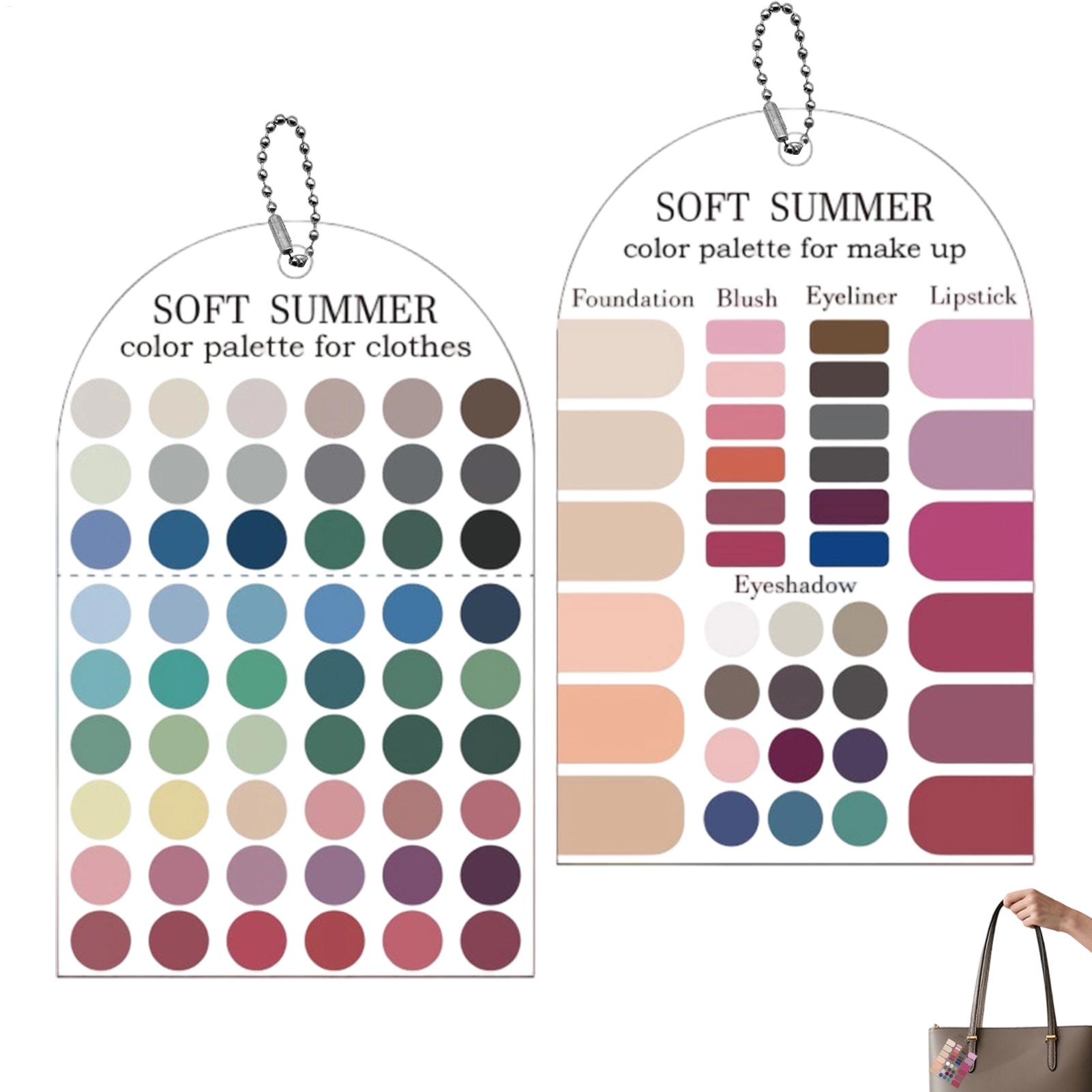 Summer Clothing Guide - 2 Cartões de Amostra de Cores