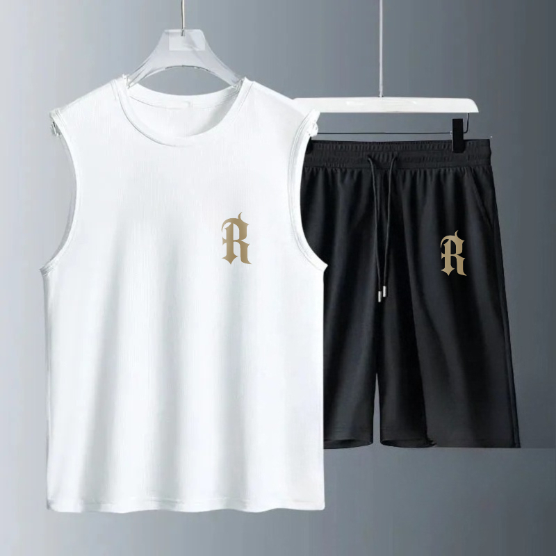 Summer Clothing Men - Conjuntos de Camisetas Sem Mangas Masculinas