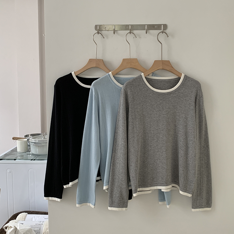 Summer Clothing Essentials - Camisa Feminina 100% Algodão, Decote Redondo,
