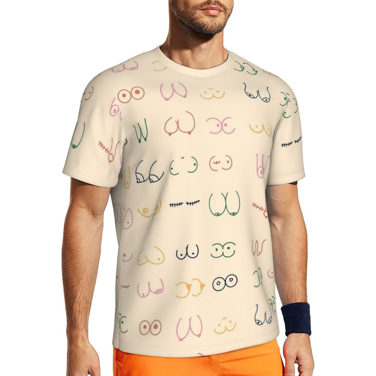 Summer Clothing Ideas Men - Camiseta esportiva masculina com estampa de