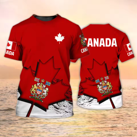 Summer Clothing Women Canada - Camisetas do Canadá com Emblema da
