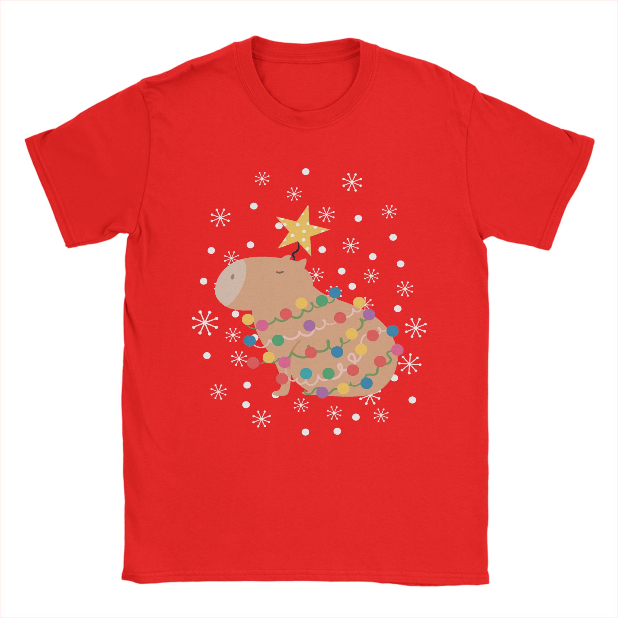 Summer Clothing Ideas Men - Capivara árvore de natal t camisa