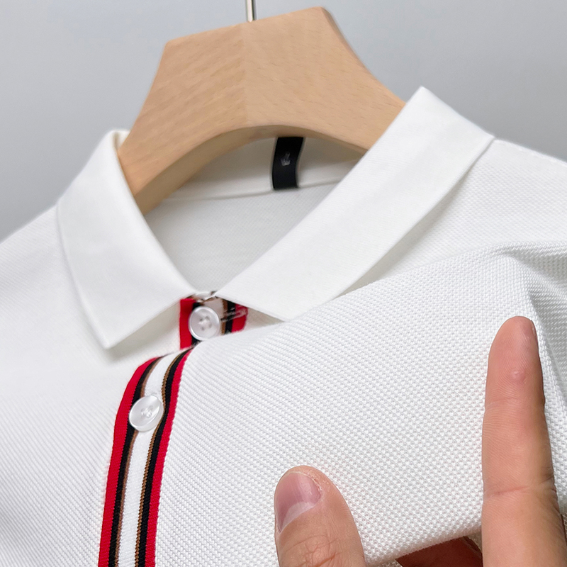 Summer Clothing Staples - Camisa Simples de Algodão Puro, Manga