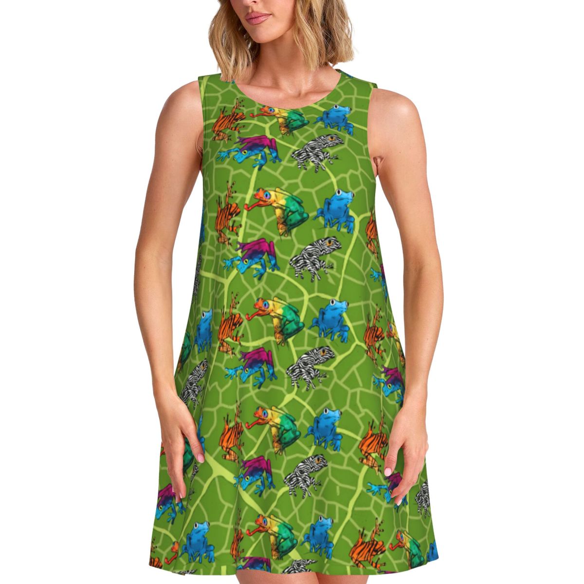 Summer Clothing Guide - Vestido Frog Guide Tank com Seis