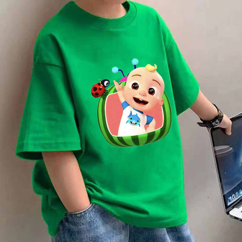 Summer Clothing Baby - Cocomelons camisetas de bebê anime algodão