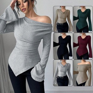 Blusa Feminina de Manga Longa  - Off Shoulder Blouse avaliação e preço