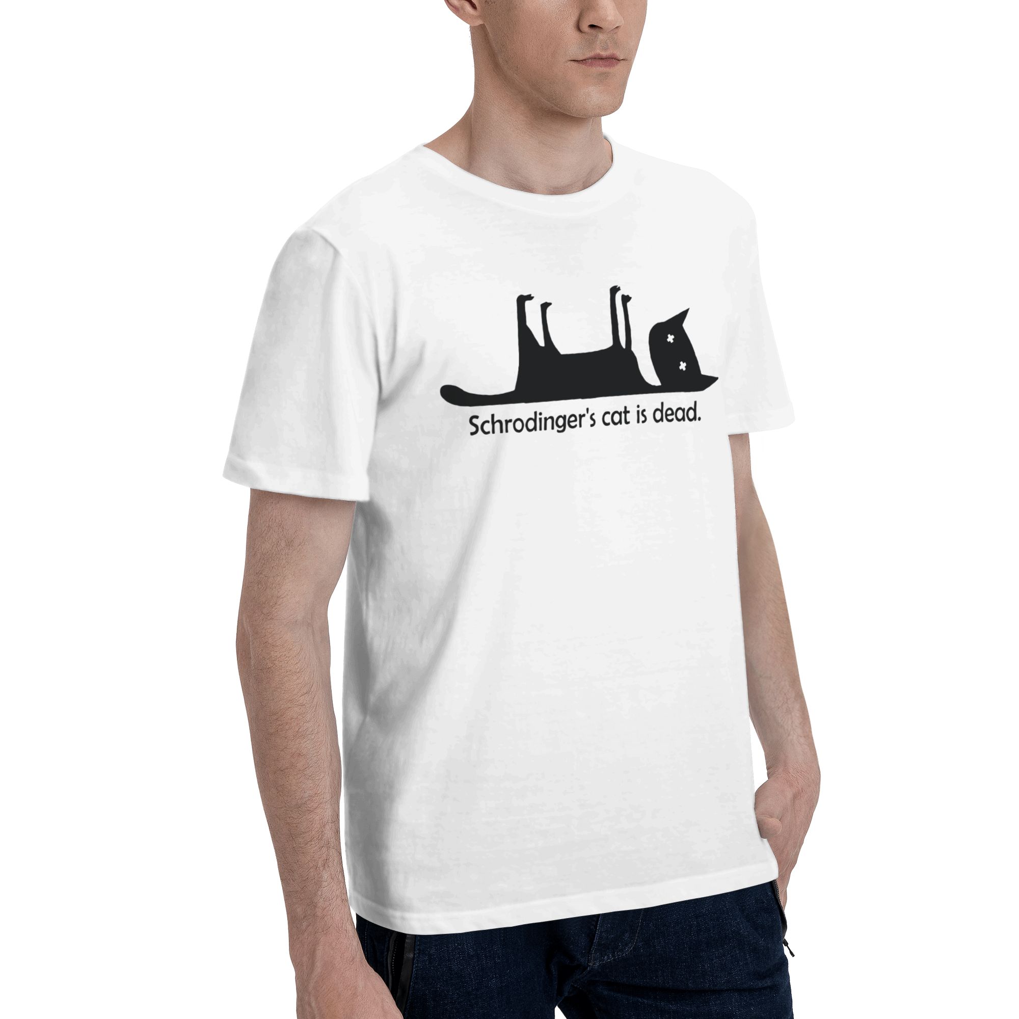 Camiseta Schrodinger's Cat is  - Summer Clothing Ideas Men avaliação e preço