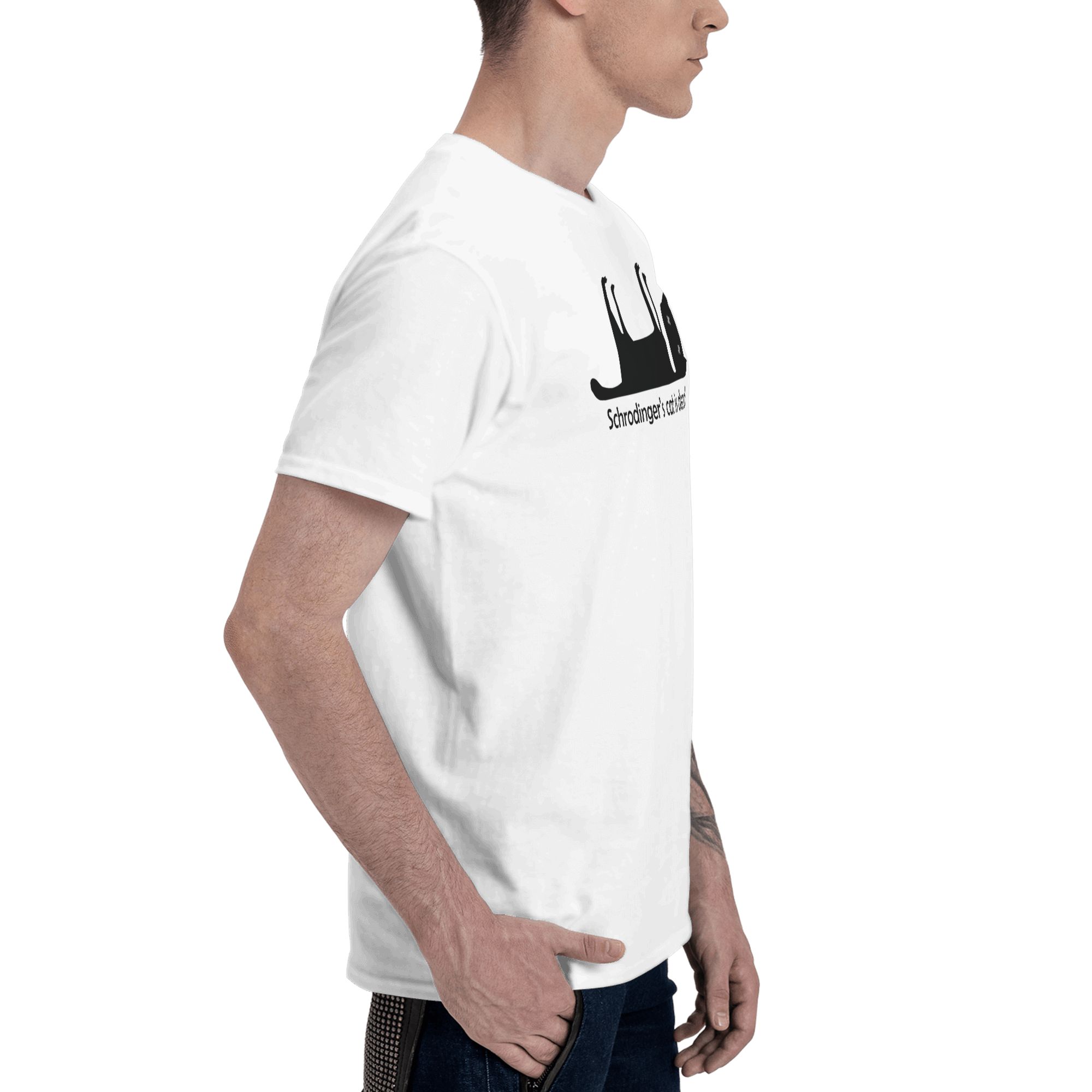 Camiseta Schrodinger's Cat is  - Summer Clothing Ideas Men avaliação e preço