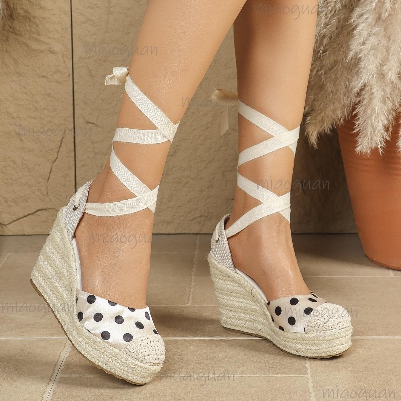 Novas Sandálias Anabela Espadr - Espadrille Sandal Women avaliação e preço