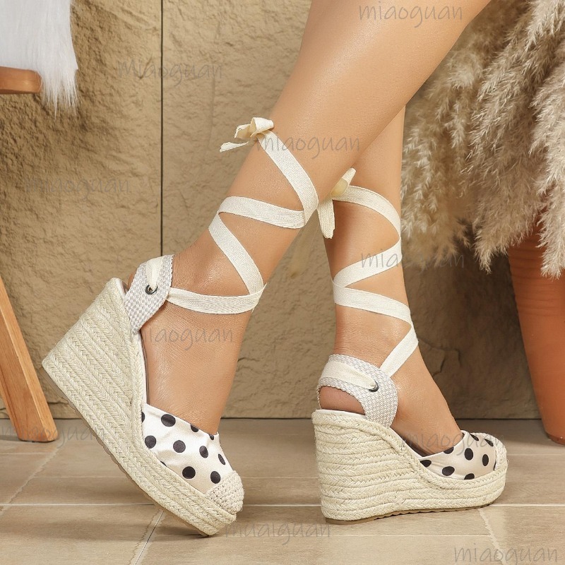 Novas Sandálias Anabela Espadr - Espadrille Sandal Women avaliação e preço