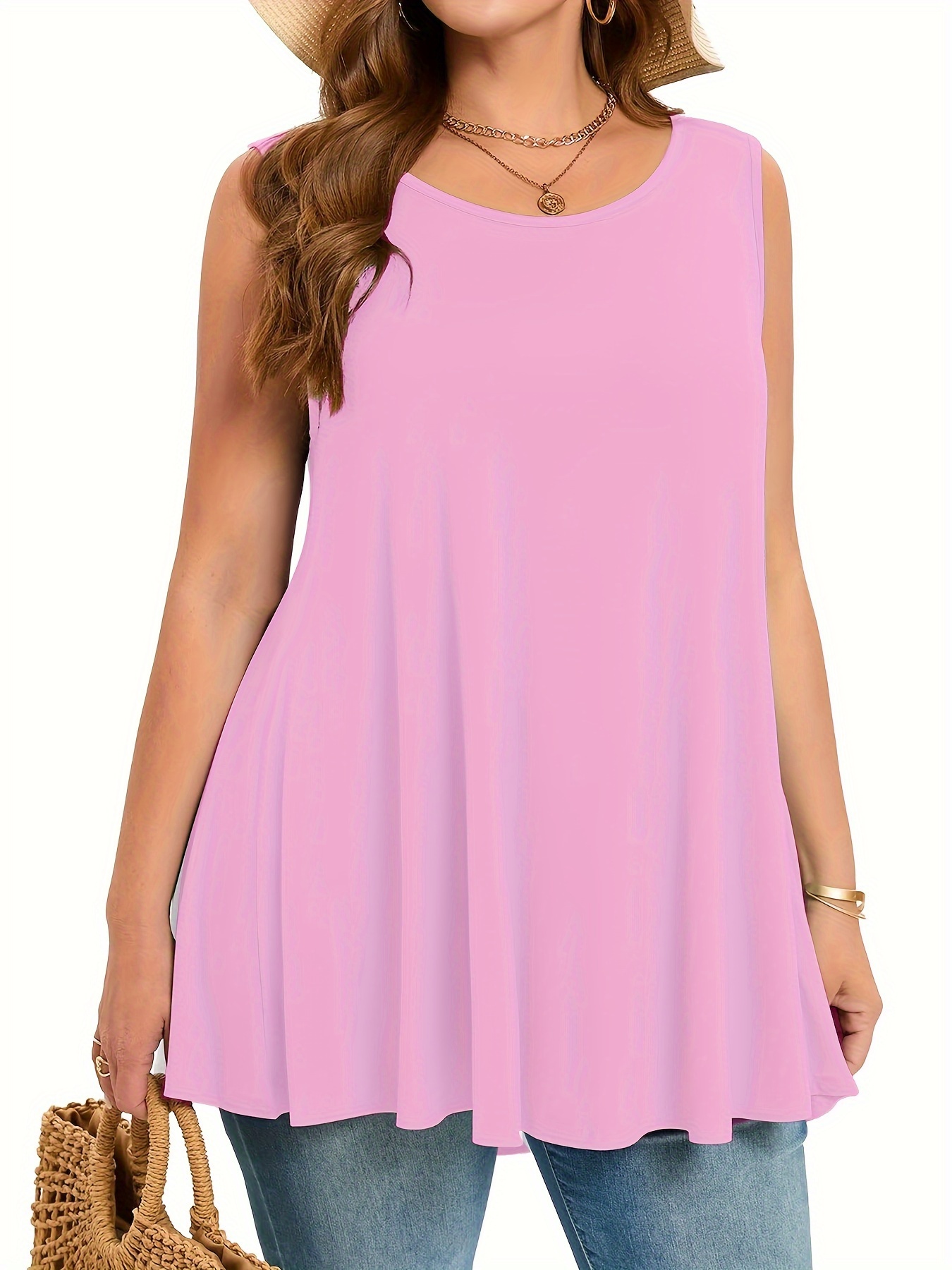 Plus size simples sólido regat - Halter Neck Top avaliação e preço