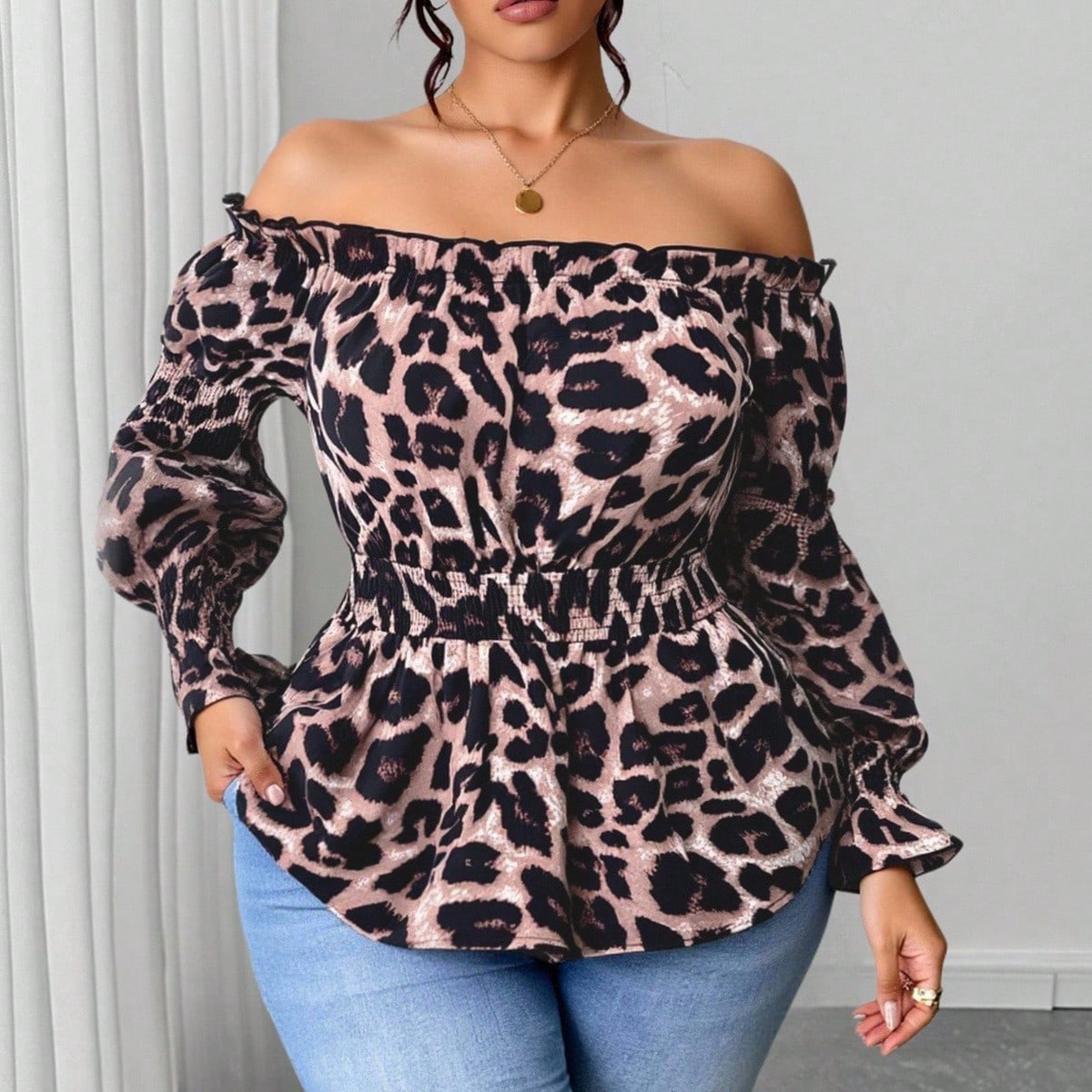 Blusa Feminina Plus Size com E - Off Shoulder Blouse avaliação e preço
