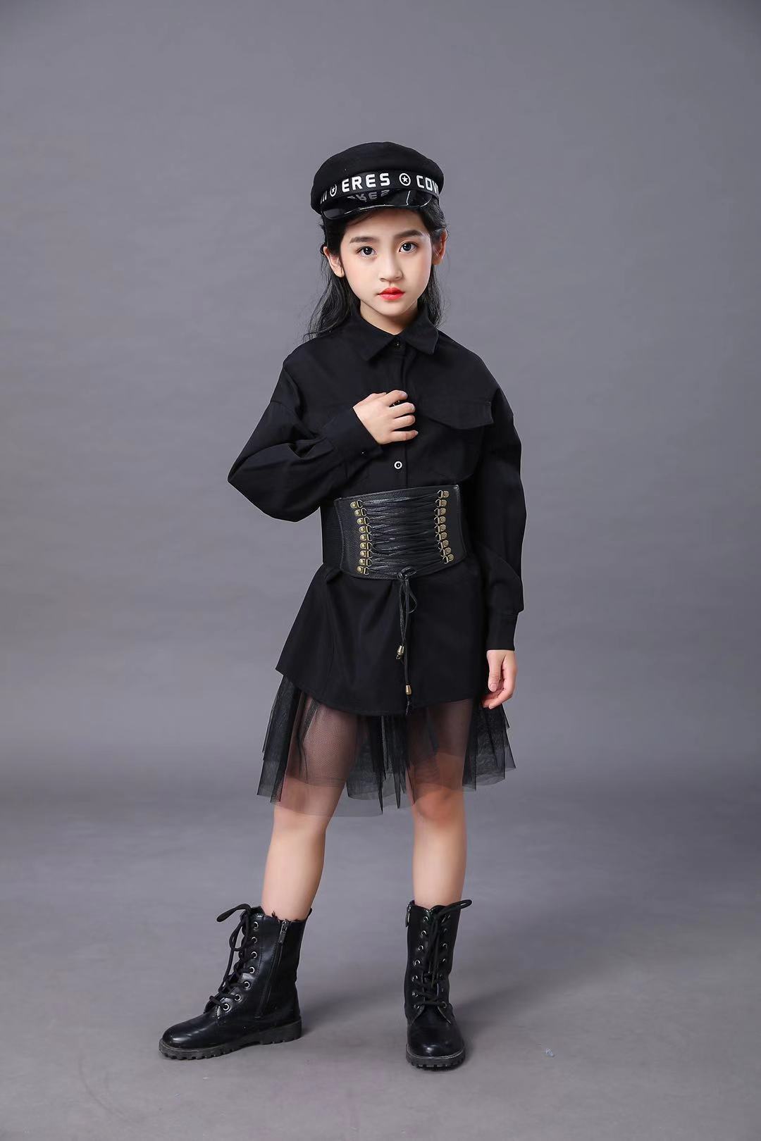 Terno preto infantil meninas m - Summer Clothing Girl avaliação e preço
