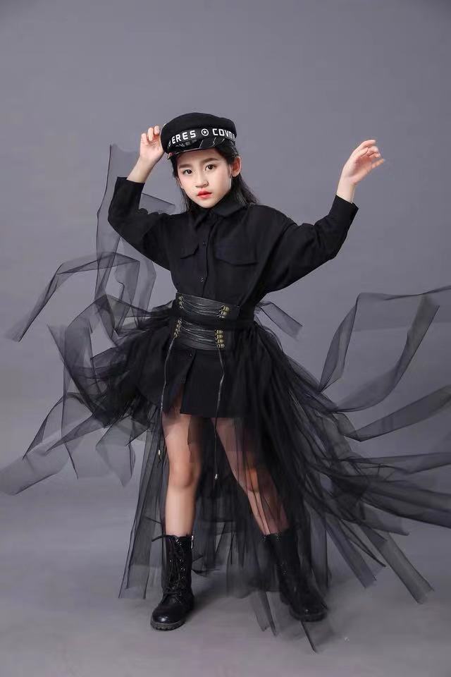 Terno preto infantil meninas m - Summer Clothing Girl avaliação e preço