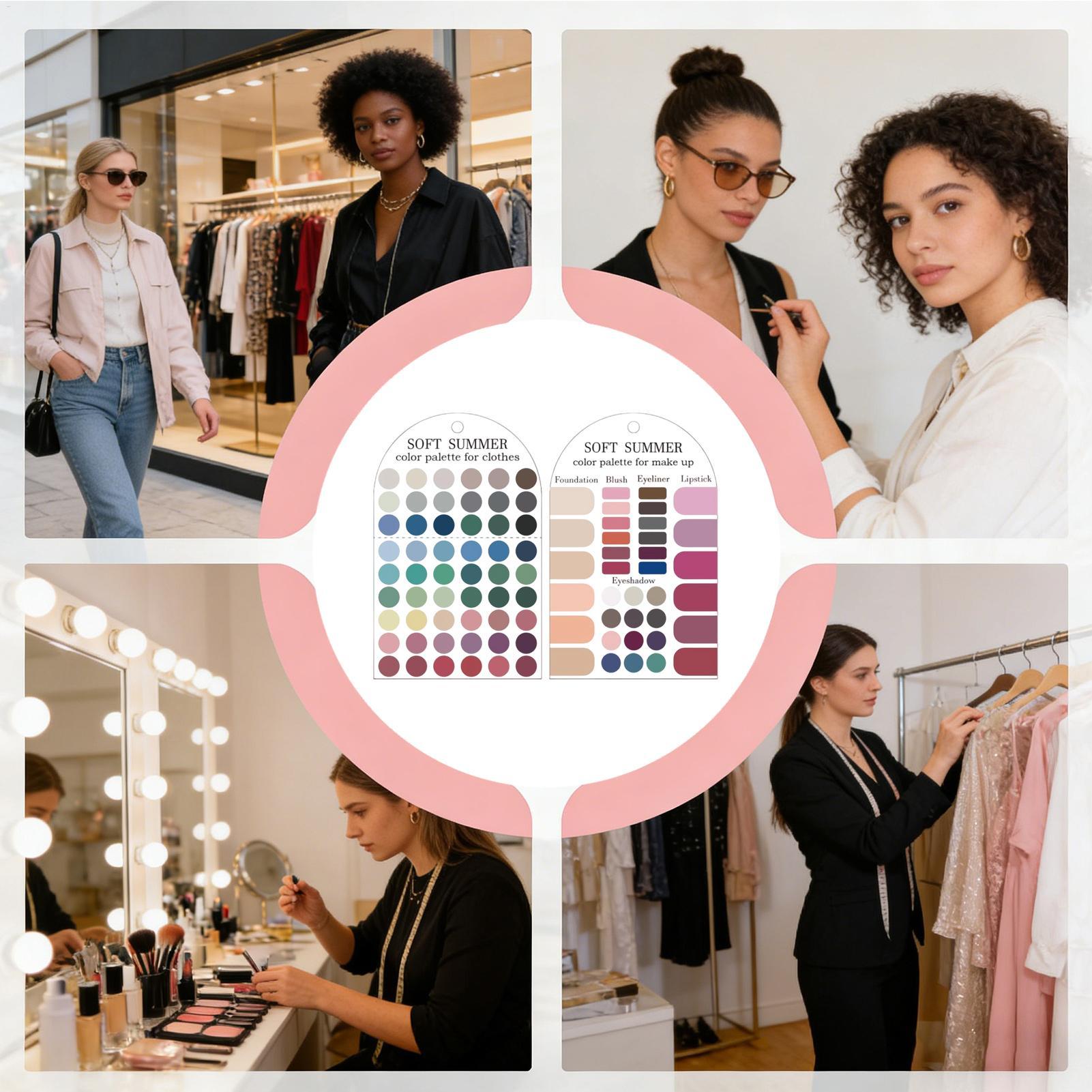 2 Peças de Paleta de Cores Acr - Summer Clothing Guide avaliação e preço