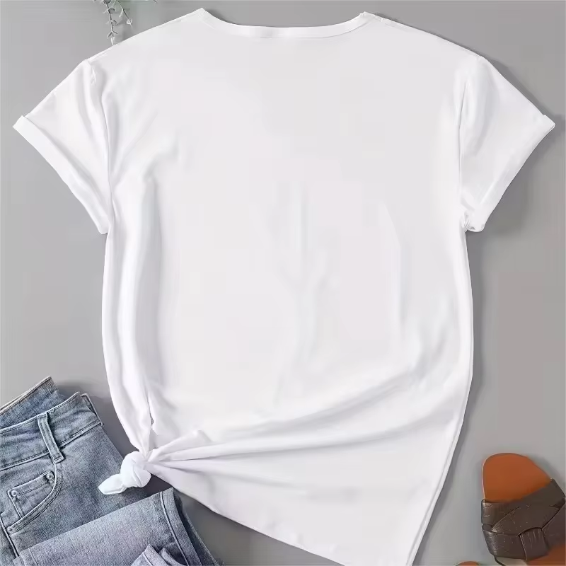 Camiseta Feminina Casual de Ma - Summer Clothing Guide avaliação e preço