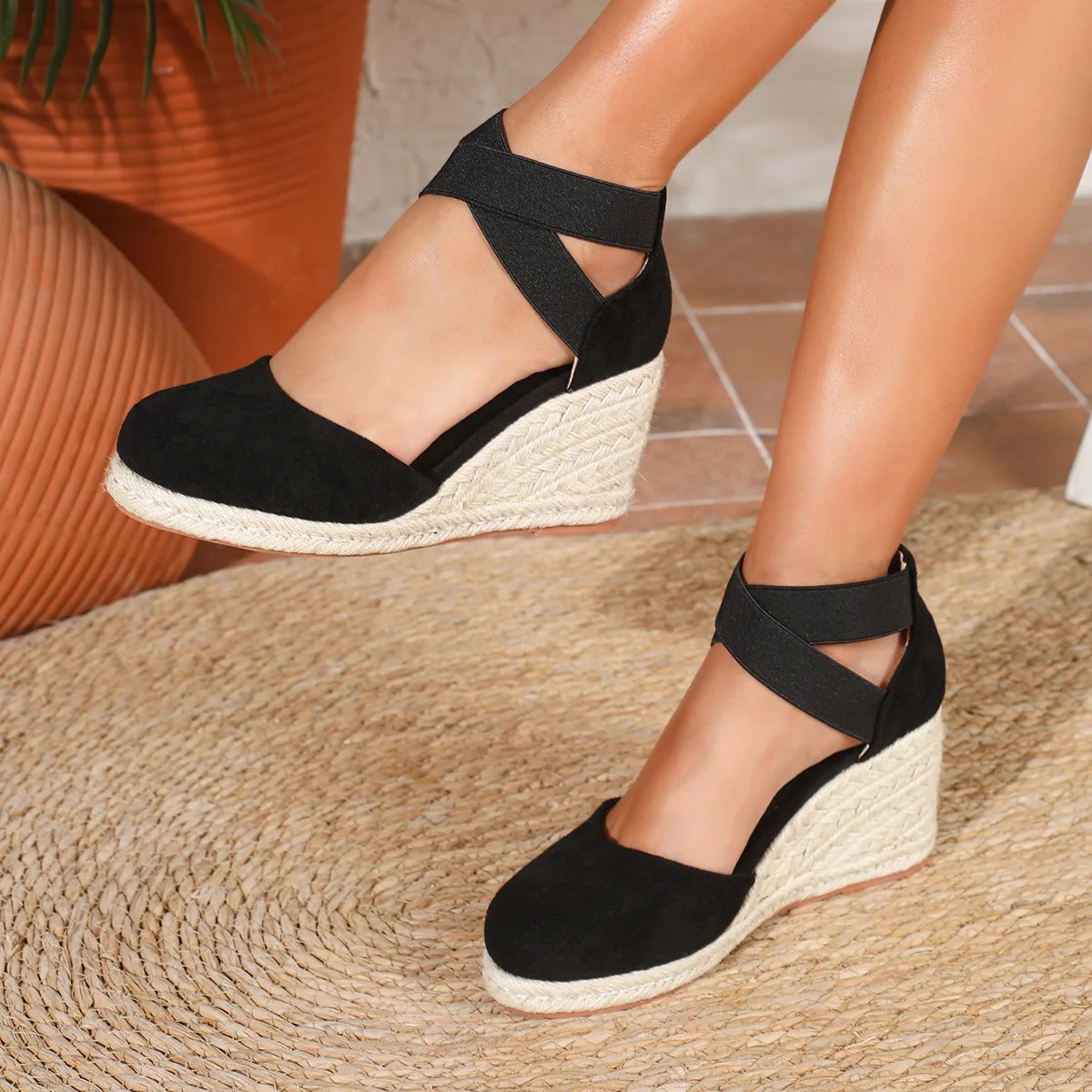 Sandálias Anabela Espadrille F - Espadrille Sandal Women avaliação e preço