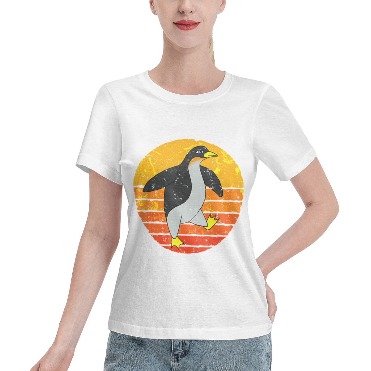 Camiseta Retro Feminina Pengui - Summer Clothing Staples avaliação e preço