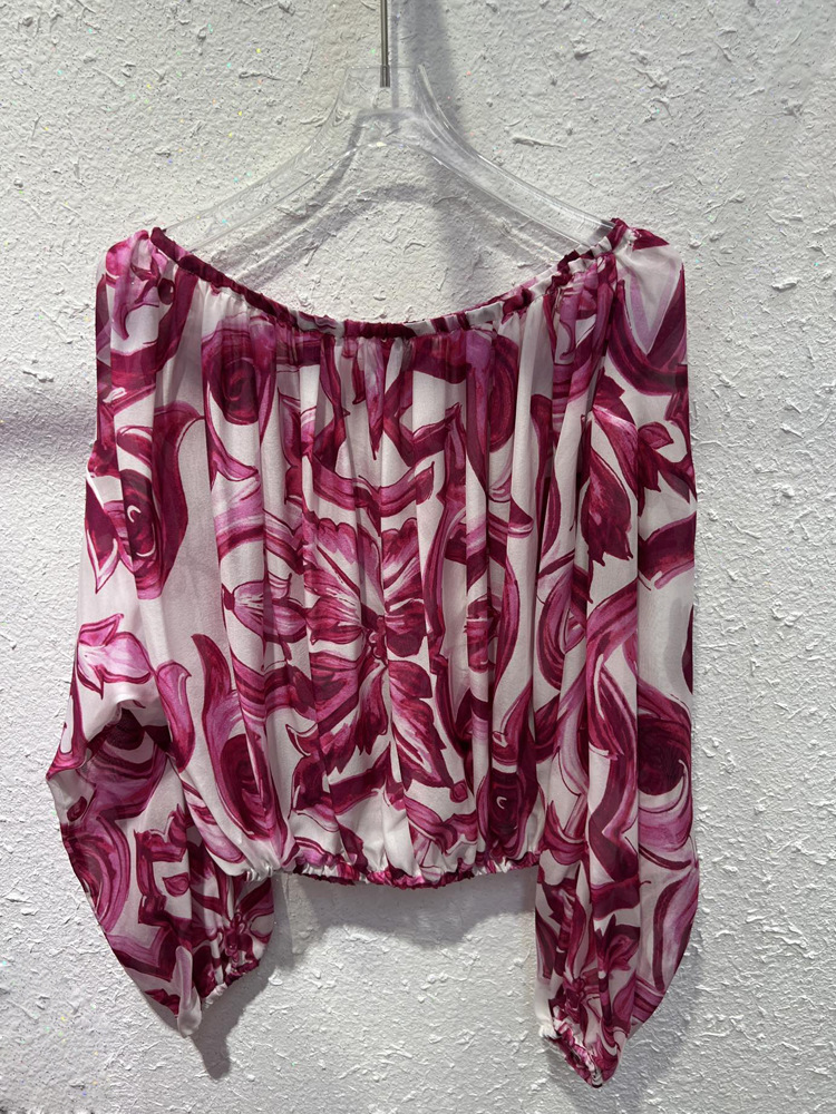 Luxo modesto moda 2025 feminin - Off Shoulder Blouse avaliação e preço