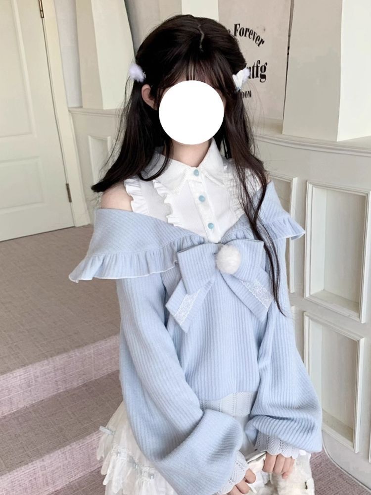 Conjunto Kawaii Soft Girl Loli - Off Shoulder Blouse avaliação e preço