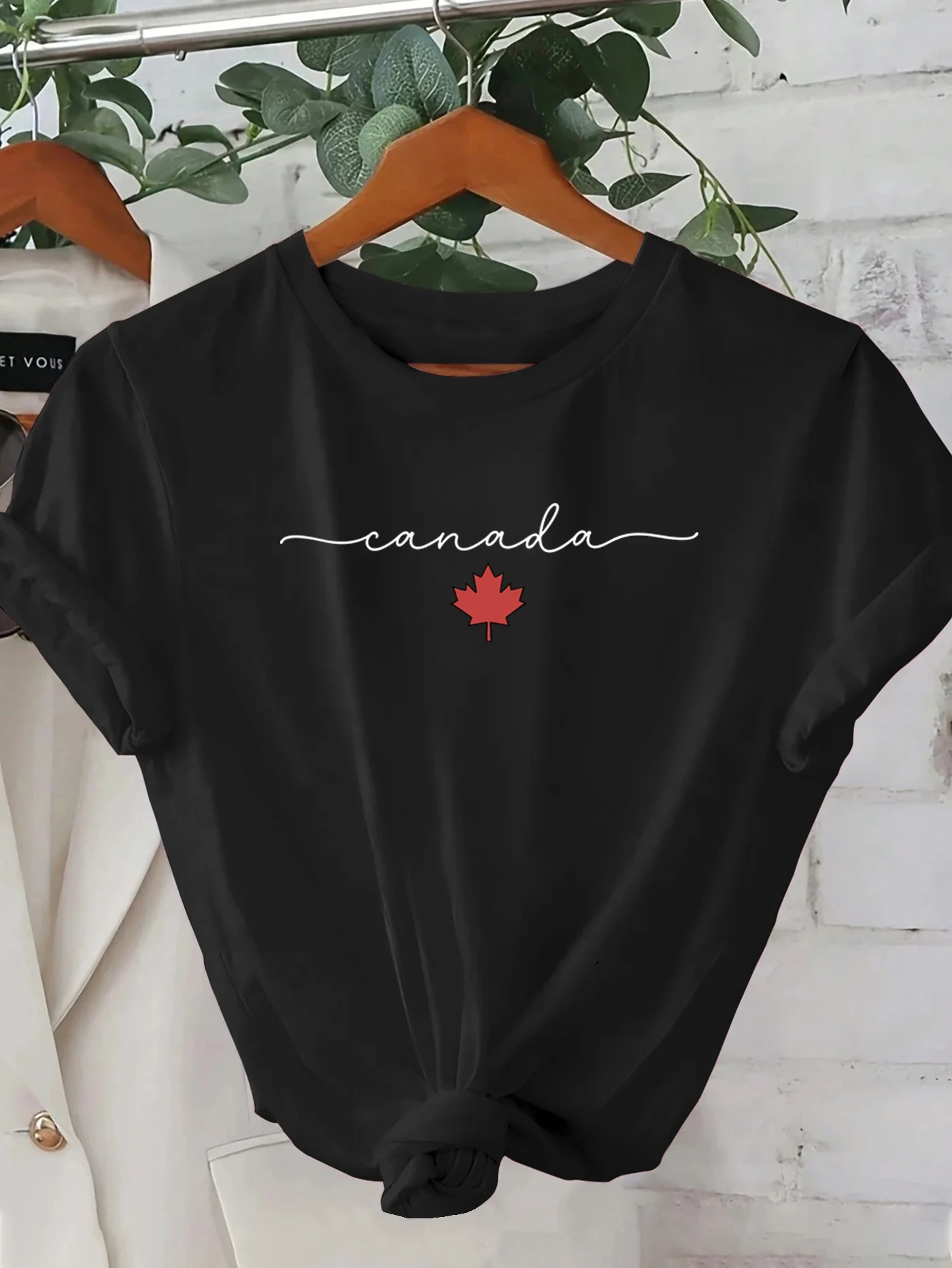 Canadá maple leaf impresso cam - Summer Clothing Women Canada avaliação e preço
