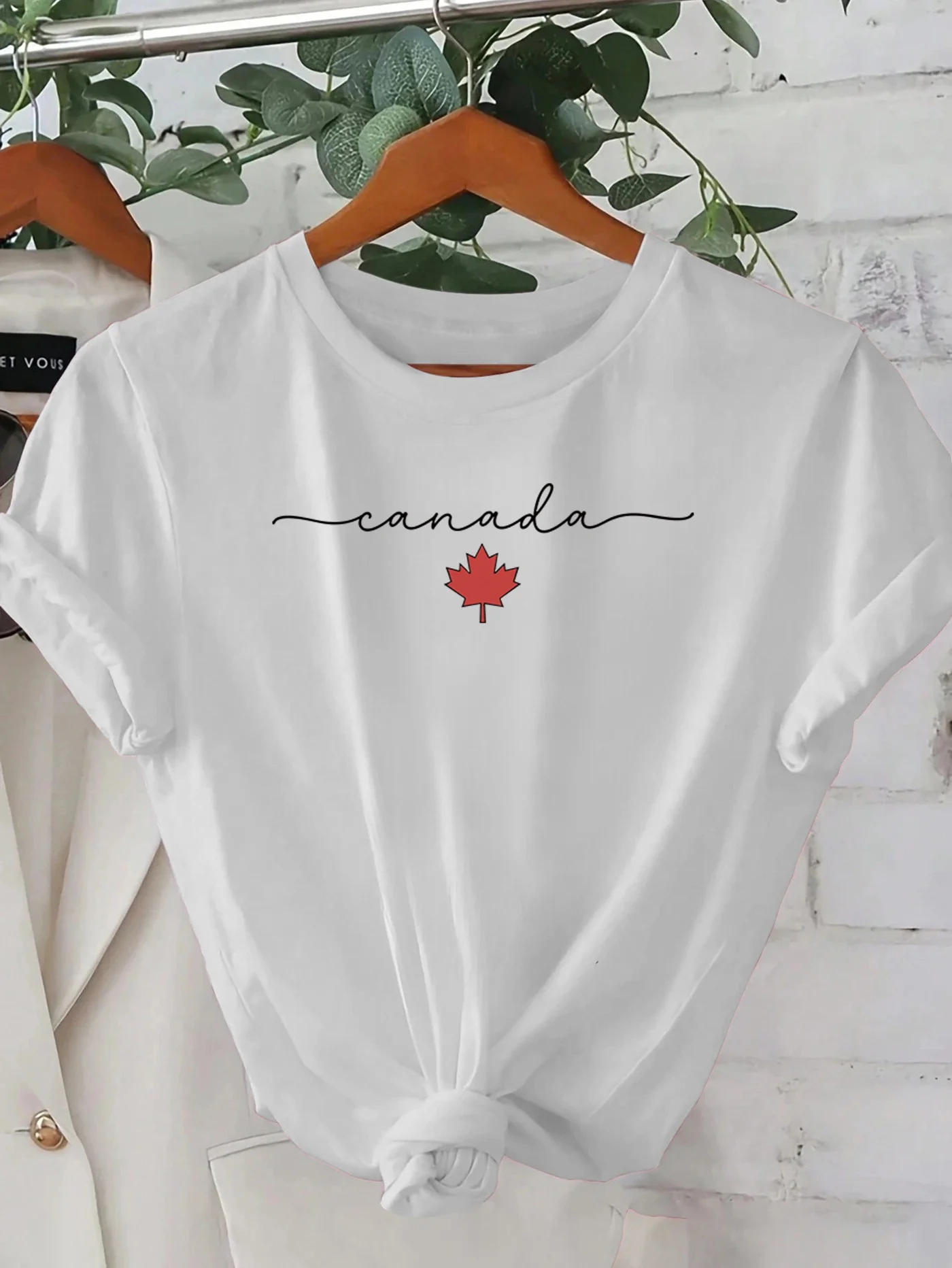 Canadá maple leaf impresso cam - Summer Clothing Women Canada avaliação e preço