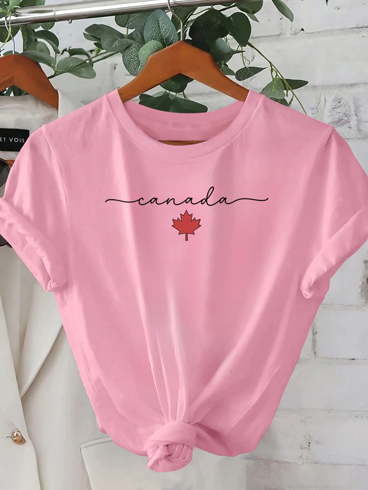 Canadá maple leaf impresso cam - Summer Clothing Women Canada avaliação e preço