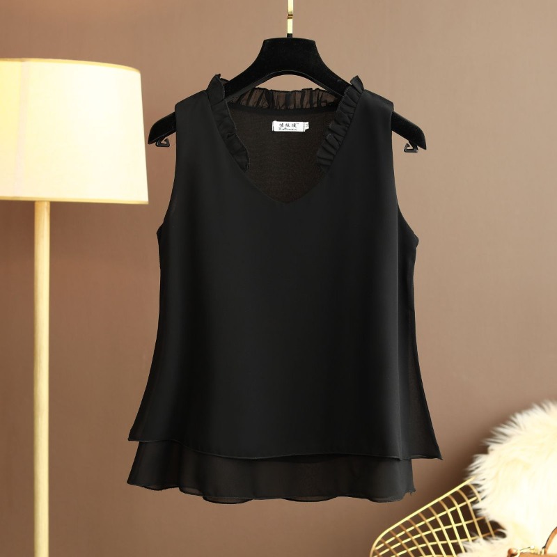 Blusa de Chiffon Plus Size com - Halter Neck Top avaliação e preço