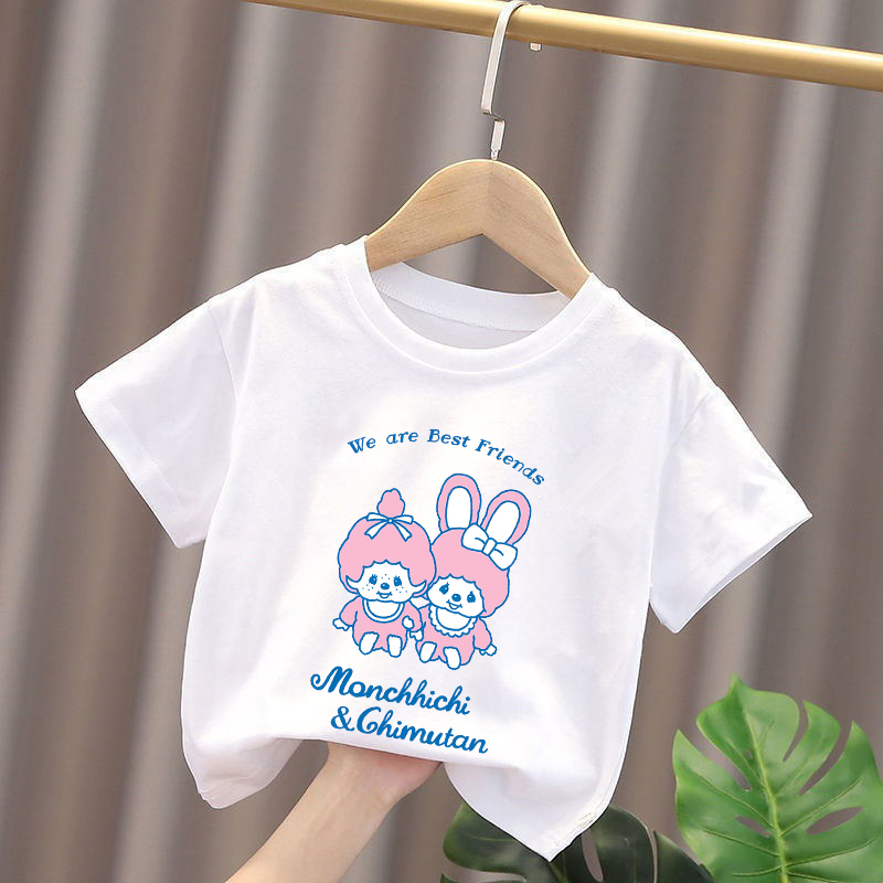Camisetas infantis monchhichi, - Summer Clothing Baby avaliação e preço