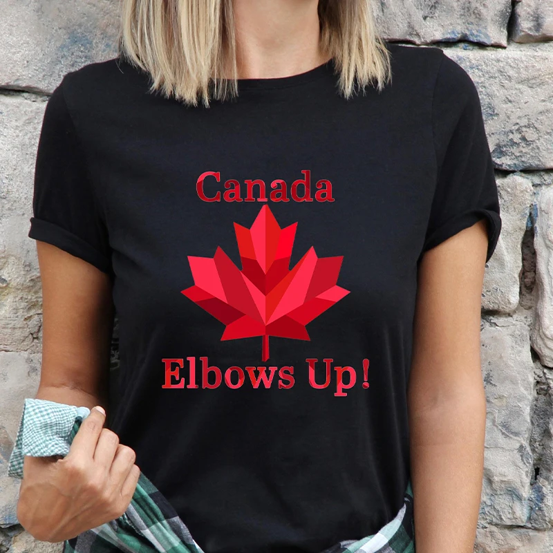 Cotovelos até canadá camiseta  - Summer Clothing Women Canada avaliação e preço