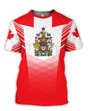Camisetas do Canadá com Emblem - Summer Clothing Women Canada avaliação e preço