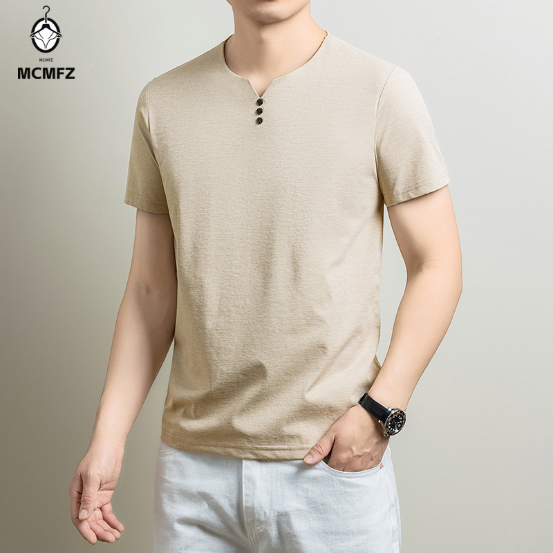 Camiseta Henley Básica Masculi - Summer Cloth avaliação e preço