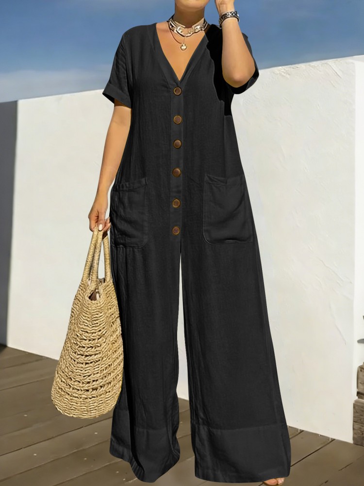 Macacão Feminino Plus Size Azu - Summer Clothing Clearance avaliação e preço