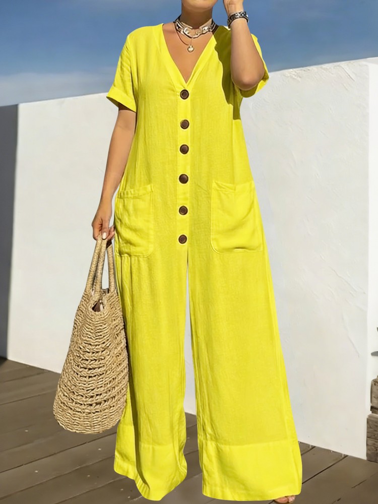 Macacão Feminino Plus Size Azu - Summer Clothing Clearance avaliação e preço