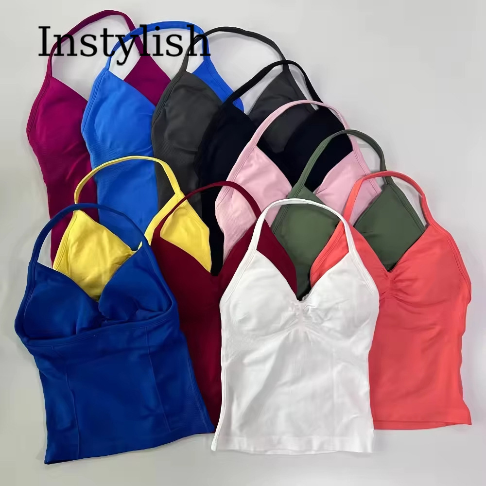 Conjunto de Yoga Sem Costura p - Halter Neck Top avaliação e preço