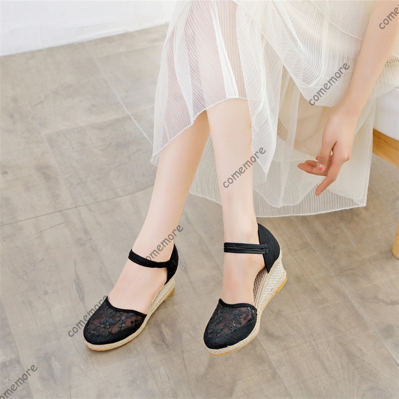 Sandálias Femininas Anabela de - Espadrille Sandal Women avaliação e preço